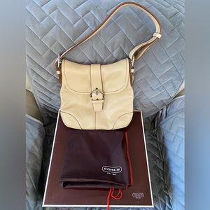 Coach Tan Leather Hobo Bag 9480